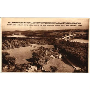 Church Mary Hollow White Hazel Rapid Whirlpool Saint's Name Red Cave Postcard